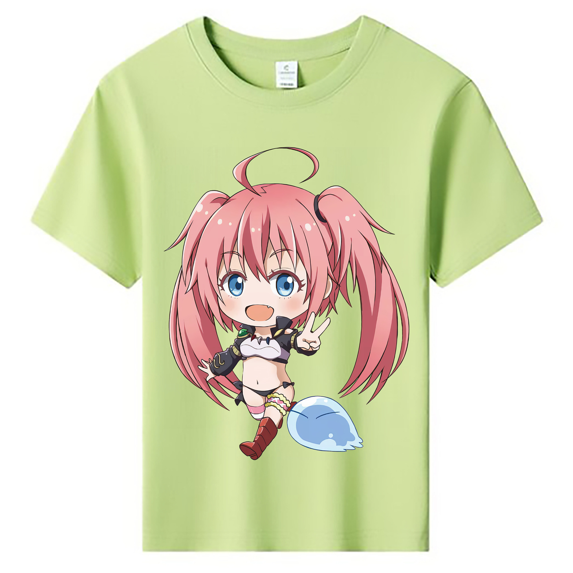 （画像用） 転スラ Regarding Reincarnated to Slime 綿100％キッズTシャツ（フロントプリント）